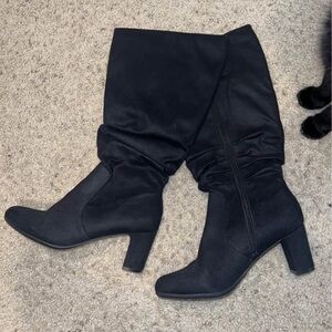 Elegant Black Knee-High Women's Boots